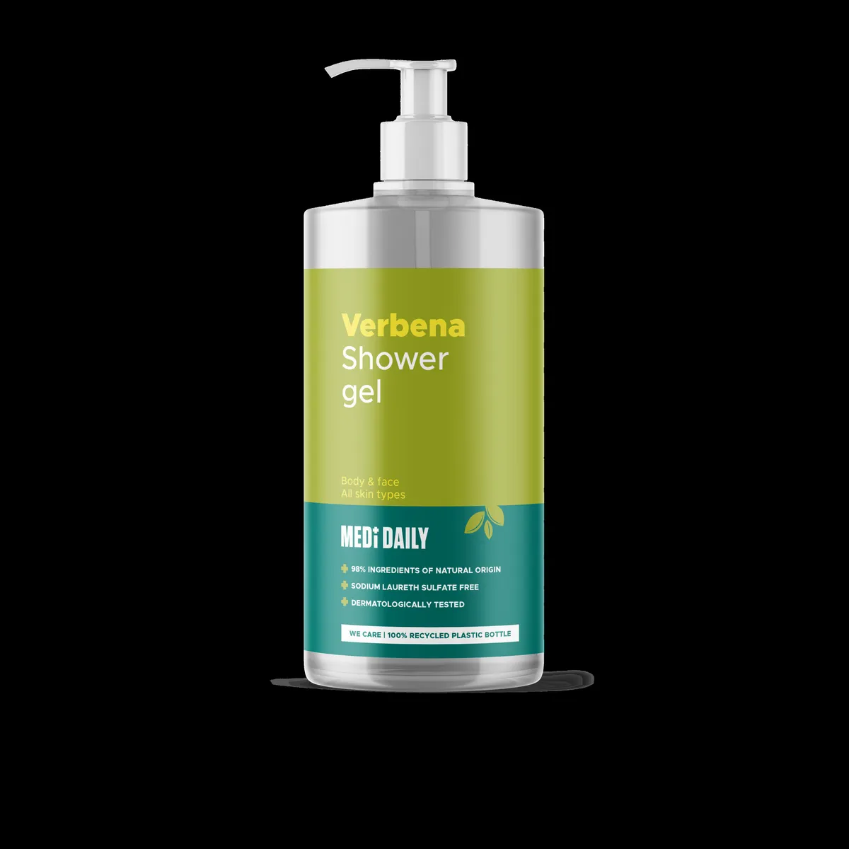 MEDI DAILY Gel Douche Verveine Corps et Visage 1L