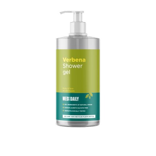 MEDI DAILY Gel Douche Verveine Corps et Visage 1L - Bain - Douche ...