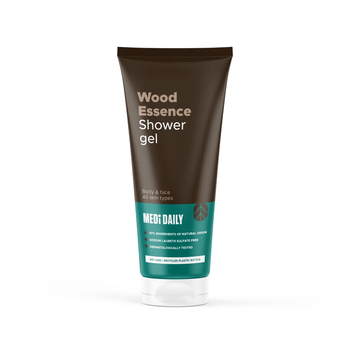 MEDI DAILY Gel Douche Essence de Bois Corps et Visage 250ml