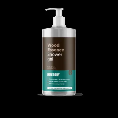 MEDI DAILY Gel Douche Essence de Bois Corps et Visage 1L