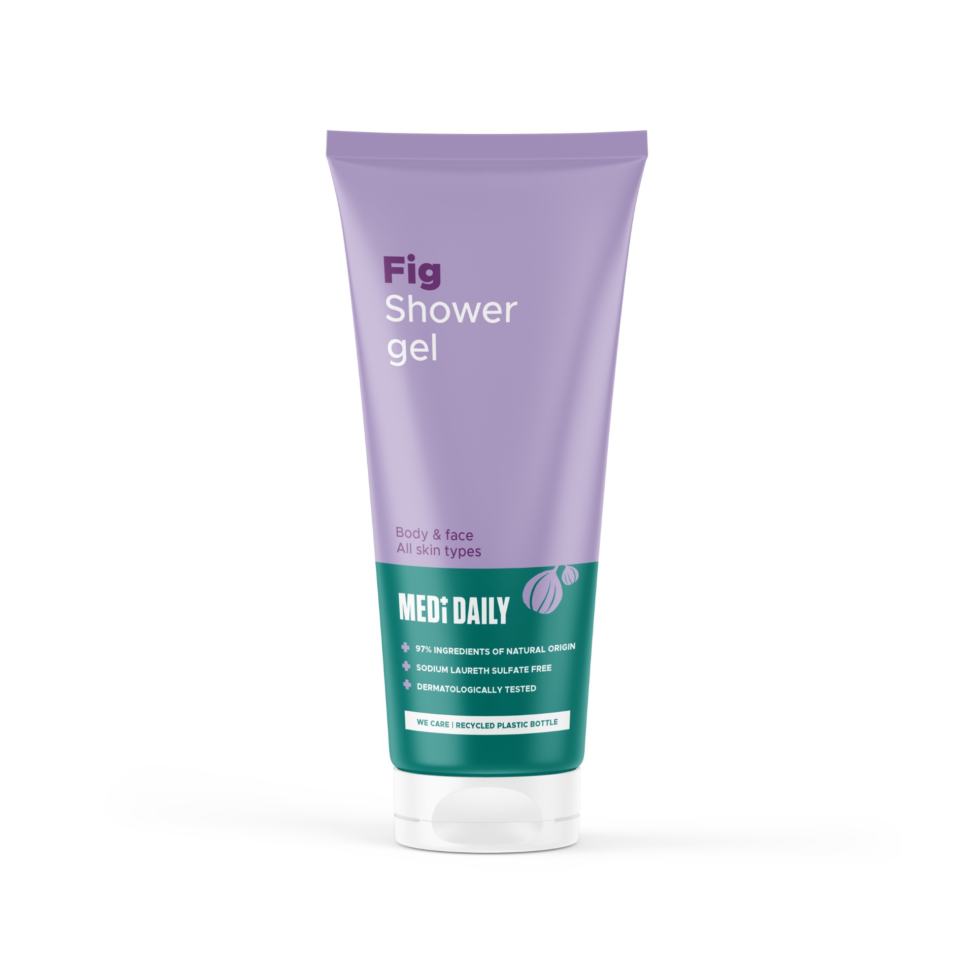 MEDI DAILY Vijgen Douchegel Lichaam en Gezicht 250ml - Medi Daily