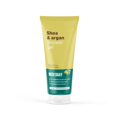 MEDI DAILY Gel Douche Karité et Argan Corps et Visage 250ml