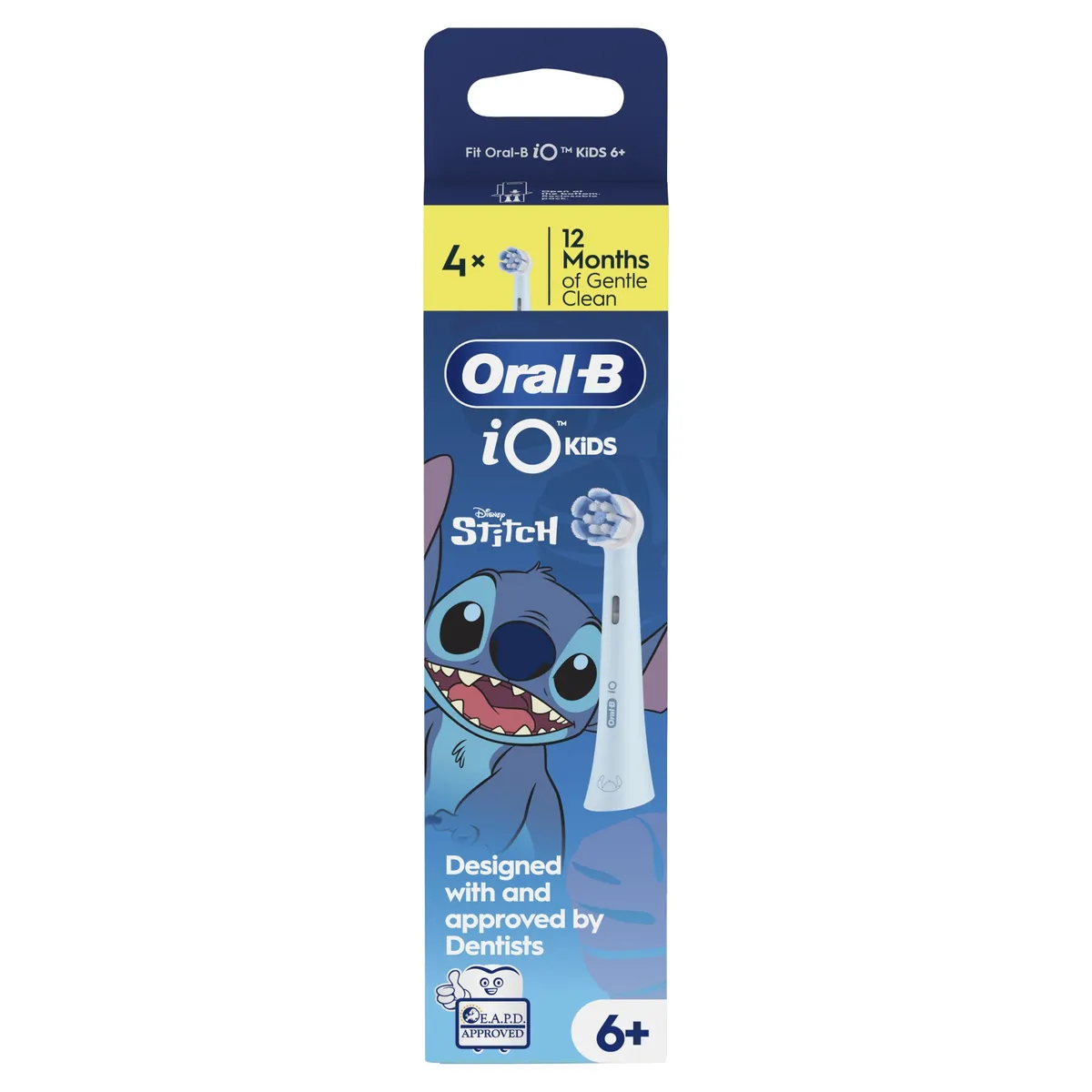 Oral-B iO Kids Opzetborstel voor Elektrische Tandenborstel Disney Stitch +6 jaar 4 Opzetborstels