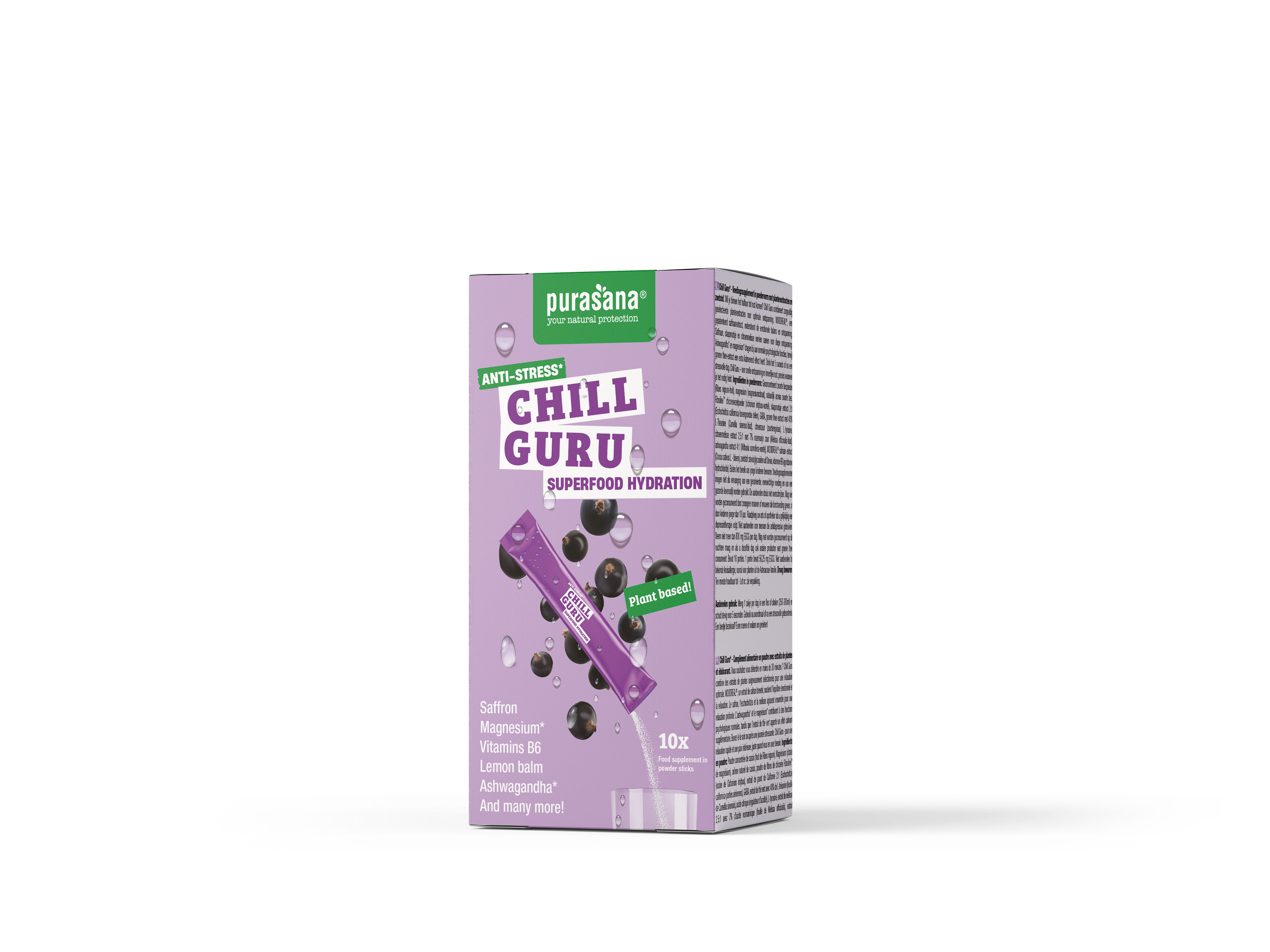 Purasana Superfood Hydration Chill Guru 10x4,5 g - Purasana