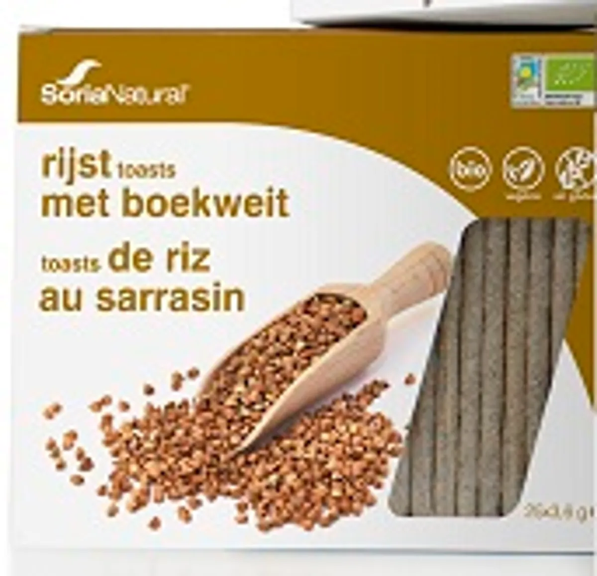Soria Rijstcrackers Licht Boekweit 25x3,6g