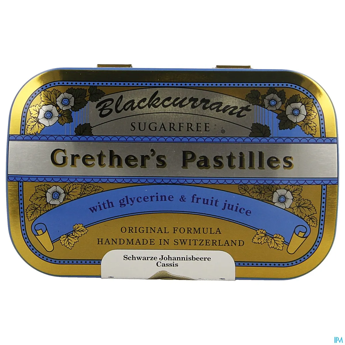 Grether's Pastilles Blackcurrant Pastilles suikervrij 110g