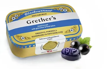 Grether's Pastilles Blackcurrant Pastilles suikervrij 110g