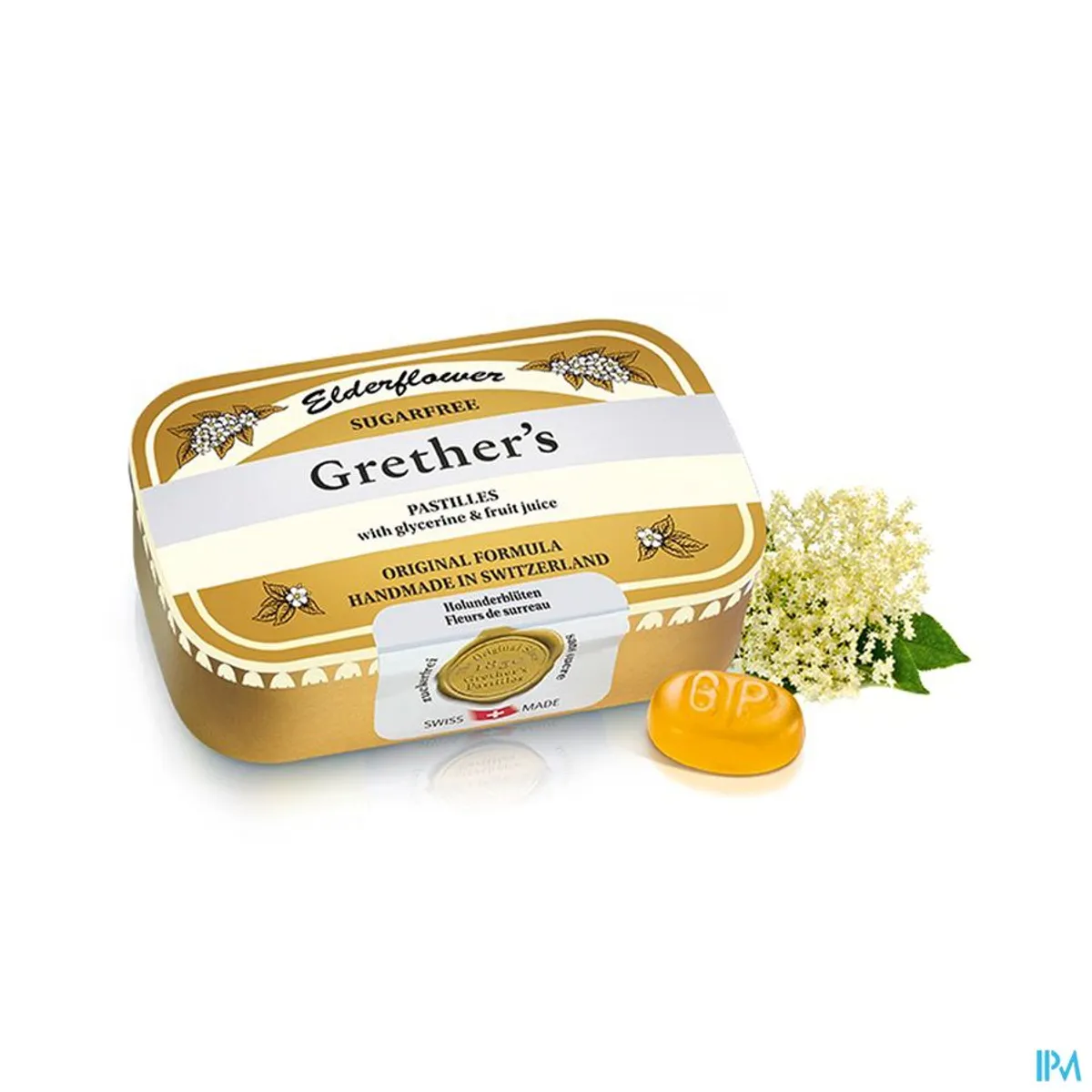 Grether's Elderflower Fleurs de Sureau Sans Sucre 110g