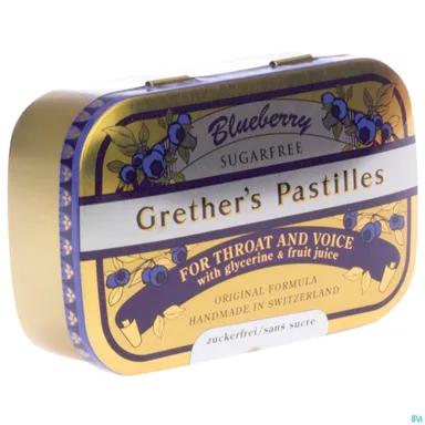 Grether's Pastilles Blueberry Zonder Suiker 110g