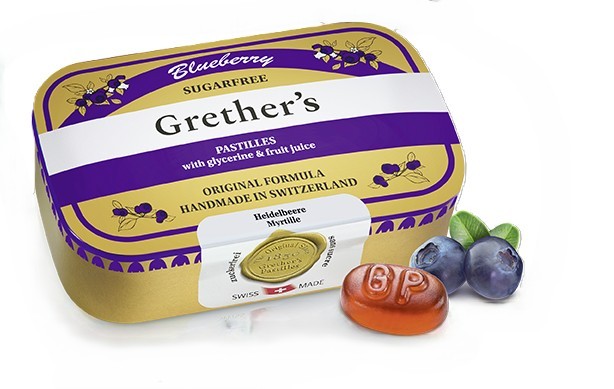 Grether's Pastilles Blueberry Zonder Suiker 110g