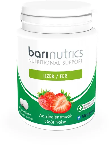 BariNutrics Fer Fraise 90 Comprimés à Mâcher