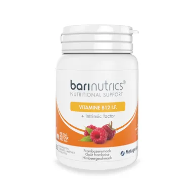 BariNutrics Vitamine B12 IF framboos 90 kauwtabletten