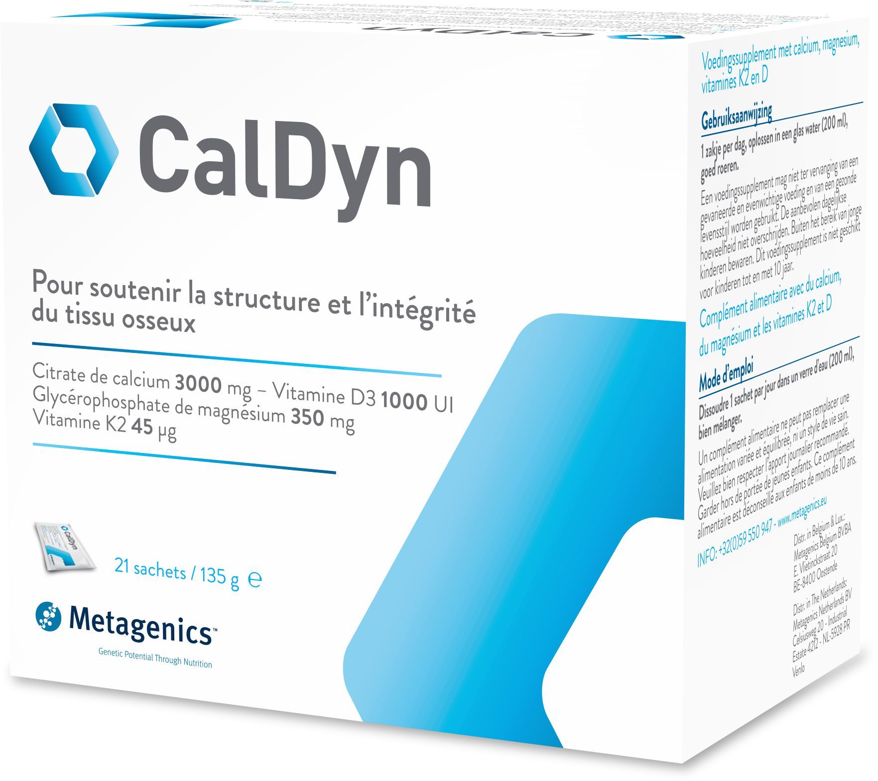 CalDyn 21 Sachets de Poudre - Confort osseux - Ostéoporose ...