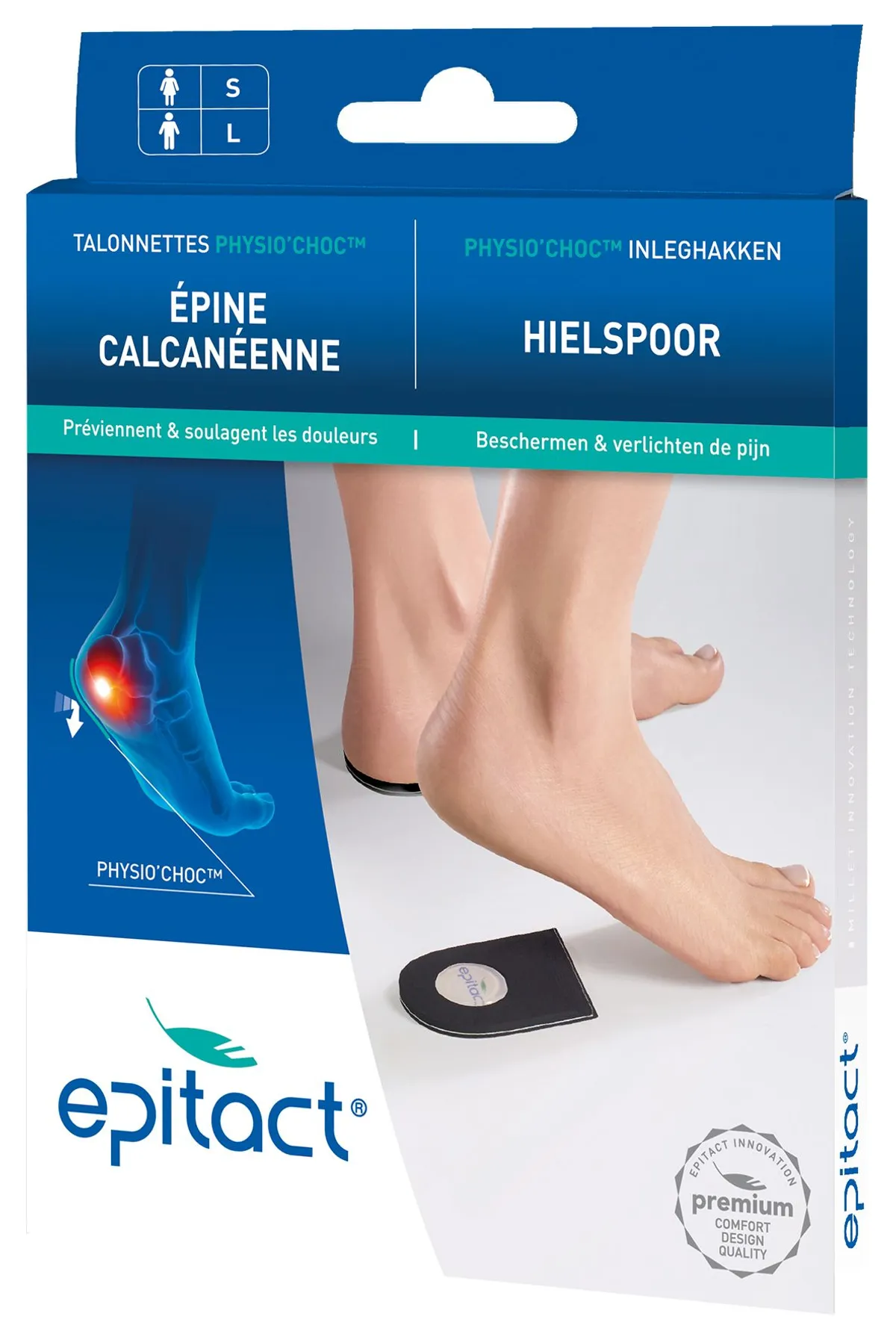 Epitact Talonnette Physio Choc Femme 1 Paire