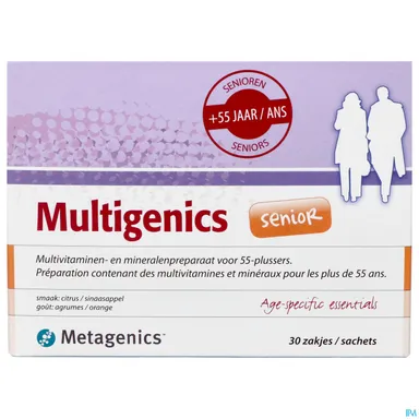 Multigenics Senior 30 Zakjes Poeder