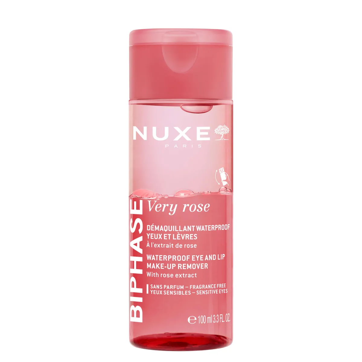 NUXE VERY ROSE WATERPROOF TWO-PHASE EYES AND LIPS MAKE-UP REMOVER 100ML