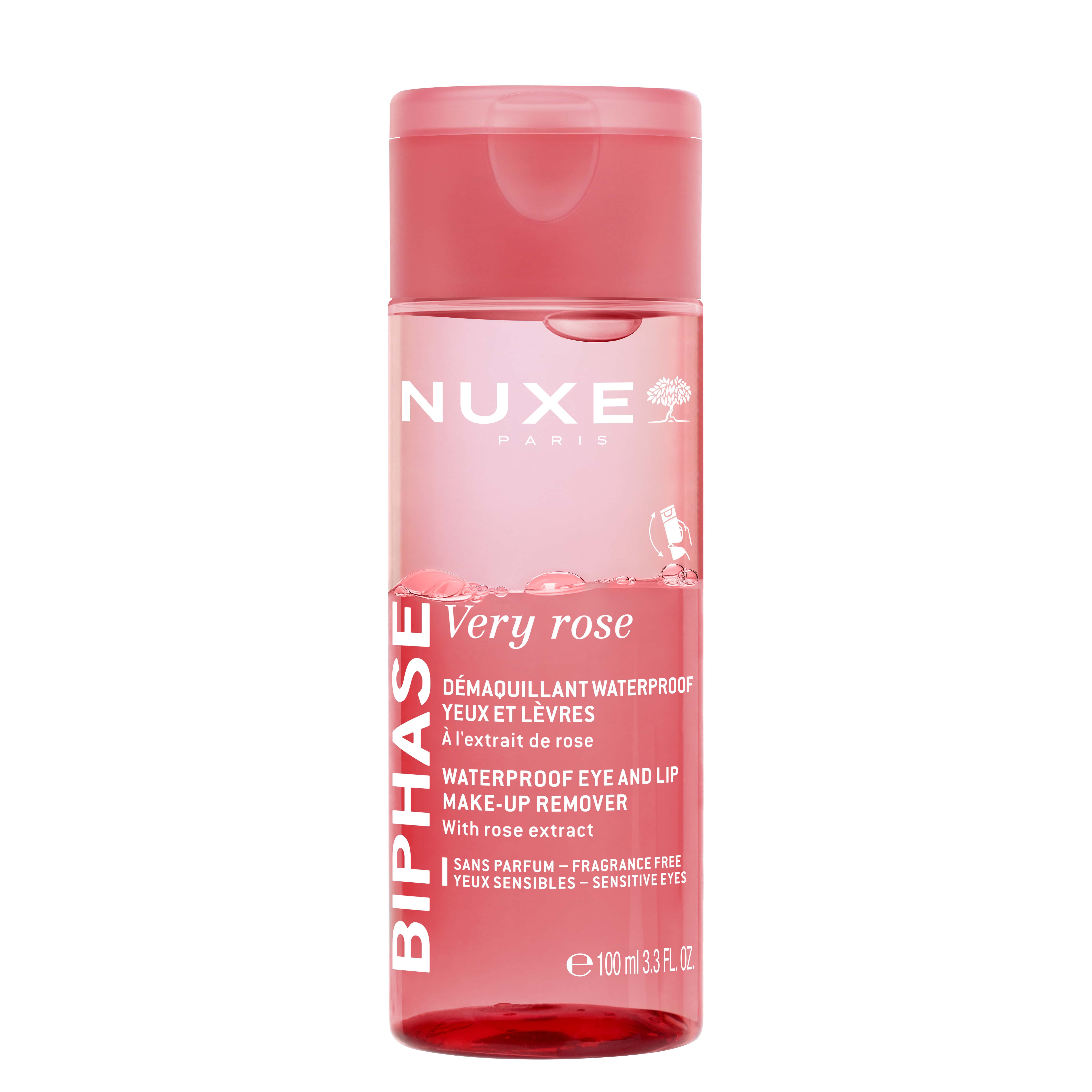 Nuxe Very Rose Waterproof Make-Up Remover Tweefasig Ogen & Lippen 100 ml - Nuxe