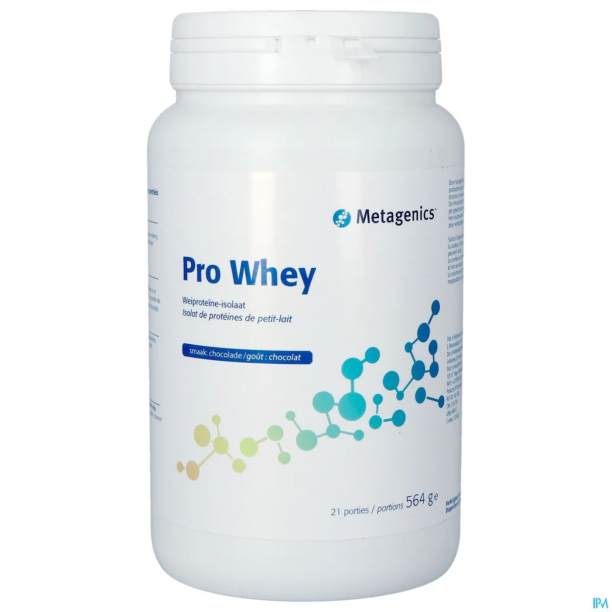 Pro Whey Voedingspoeder Chocolade 565gr Metagenics