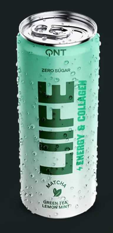 QNT Liife Energy & Collagen Thé Vert & Citron-Menthe 250ml