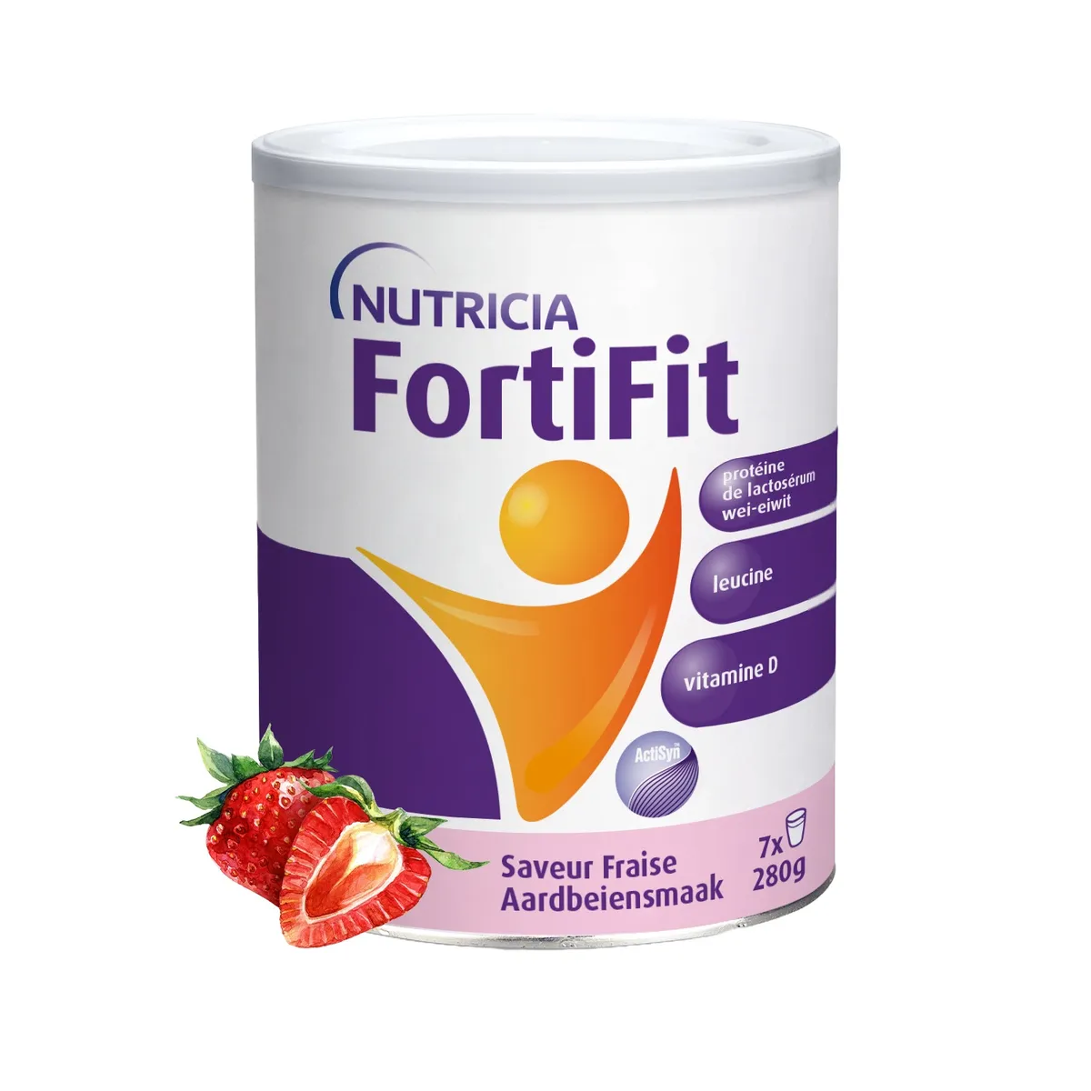 Fortifit Powder Aardbei 280 g