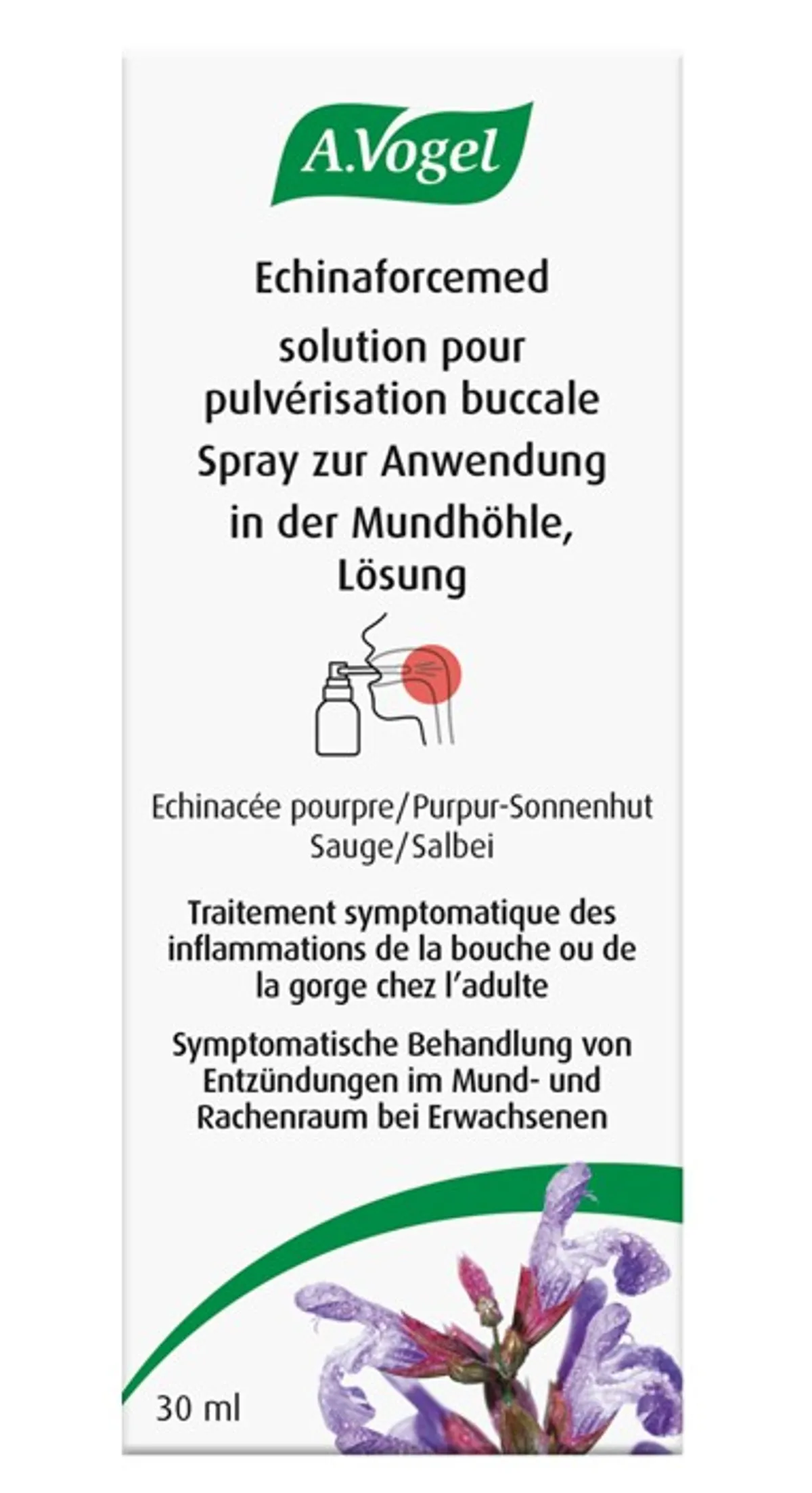 A.Vogel Echinaforcemed Solution pour Pulvérisation Buccale 30ml