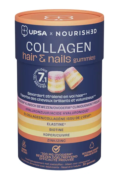 UPSA Nourished Collagen Hair & Nails Gummies 30 stuks