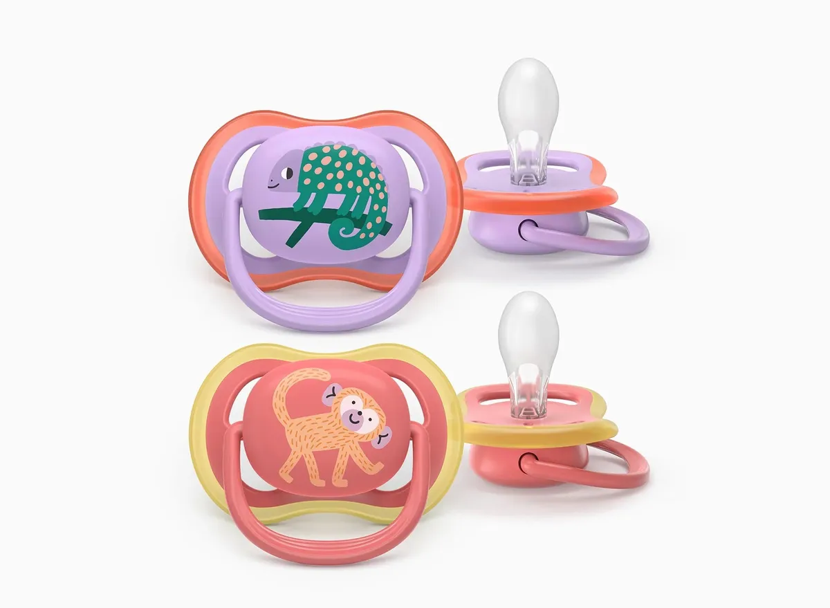 Philips Avent Sucette Ultra Air +18M Lilas/Fuschia Duopack