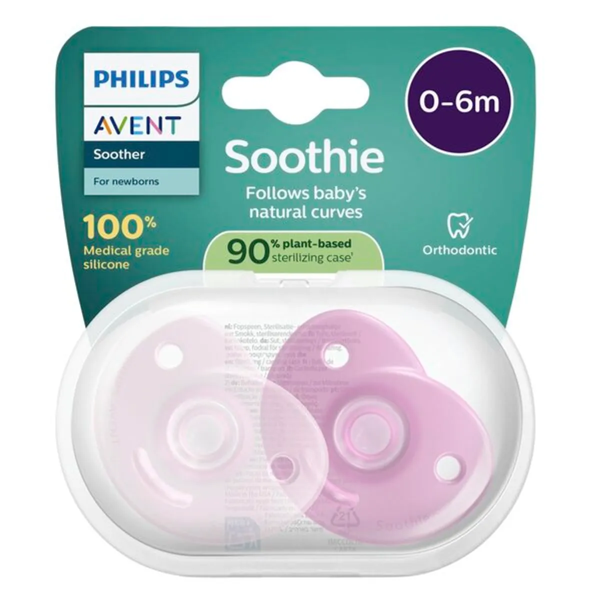 Philips Avent Fopspeen Soothie +0M Meisje Duopack