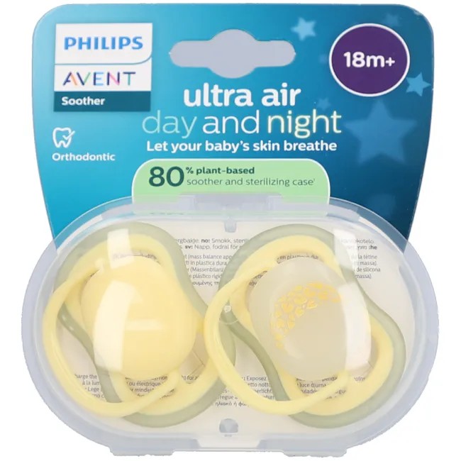 Philips Avent Fopspeen Ultra Air +18M Nacht/Dag Duopack - Avent