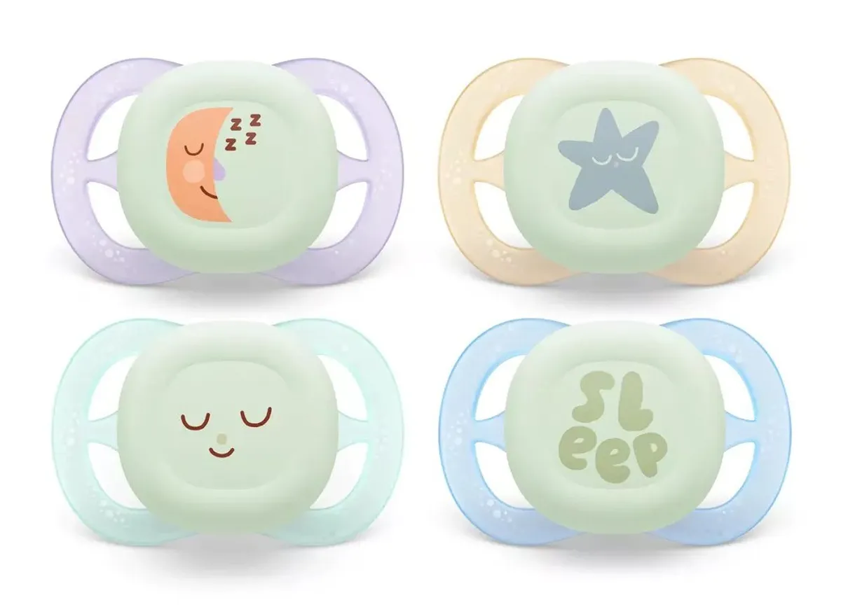 Philips Avent Sucette Ultra Start Nuit +0M Mixe Duopack