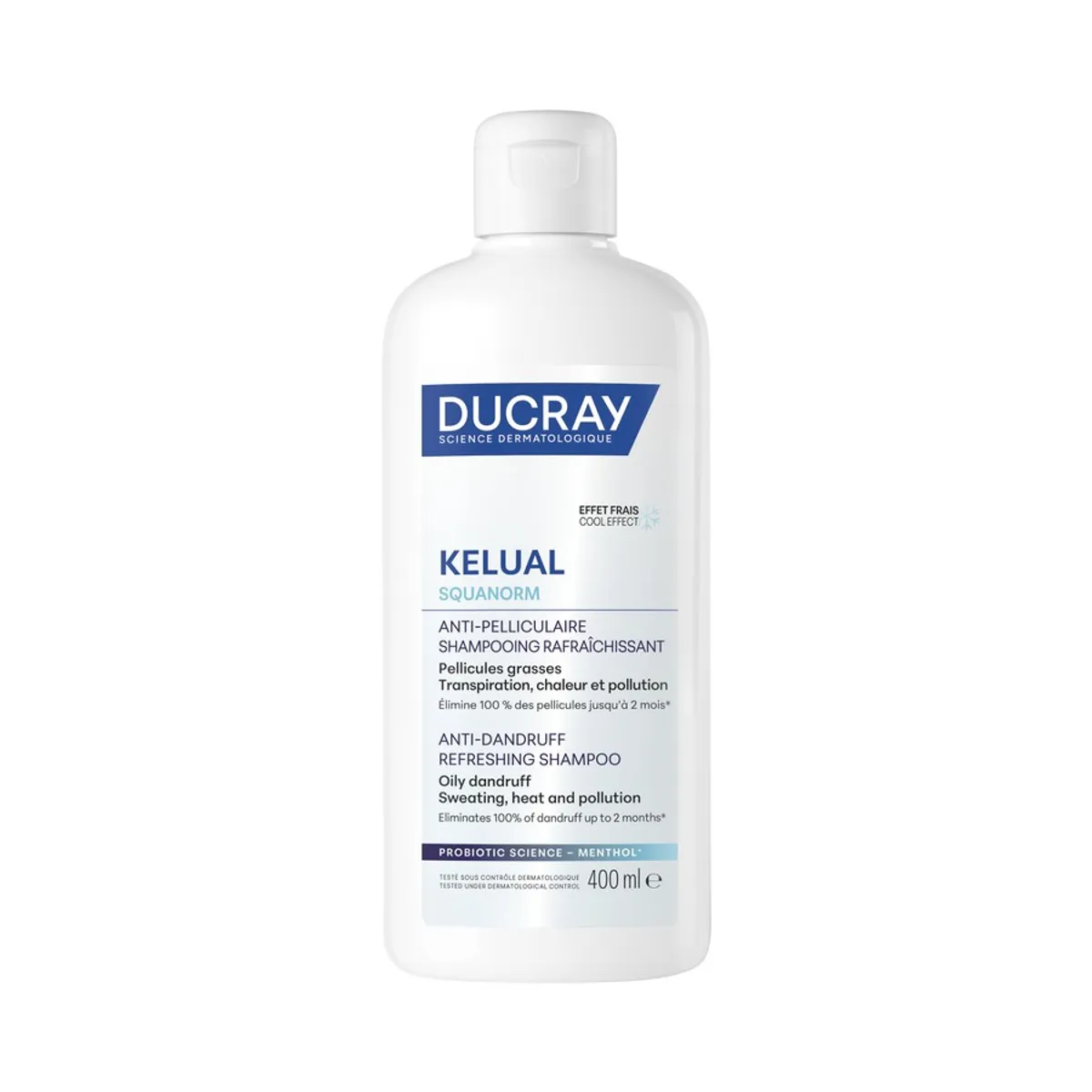 Ducray Kelual Squanorm Verfrissende Anti-roosshampoo 400 ml