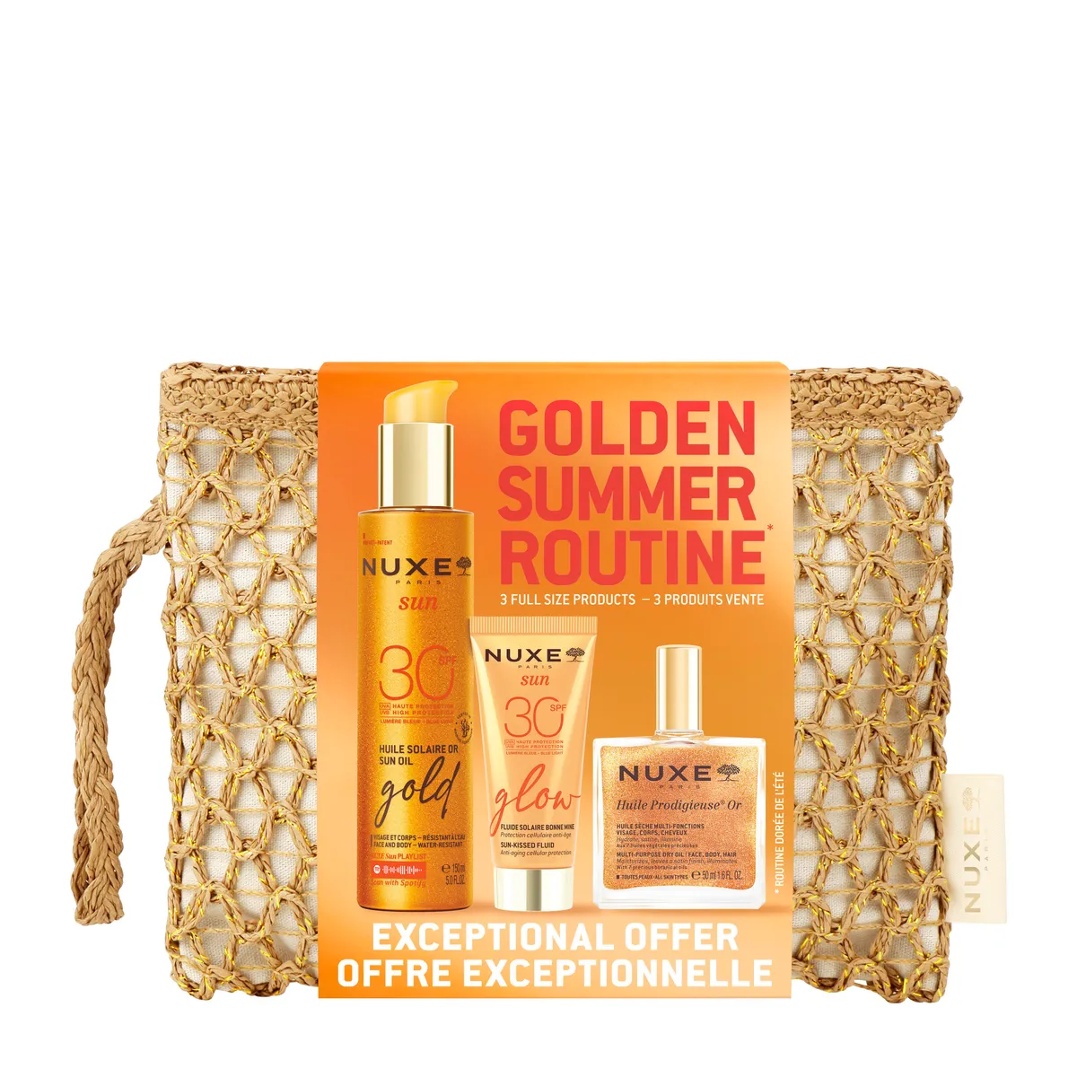 Nuxe Golden Summer Routine 3 Produits