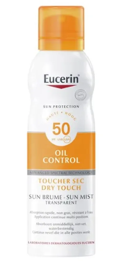 Eucerin Sun Oil Control Transparante Zonnenspray Dry Touch SPF50+ 200 ml