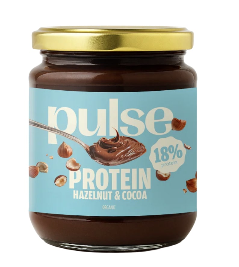 Pulse Protein Proteïnerijke Chocolade-Hazelnootpasta (18%) Bio 300 g - PULSE PROTEIN