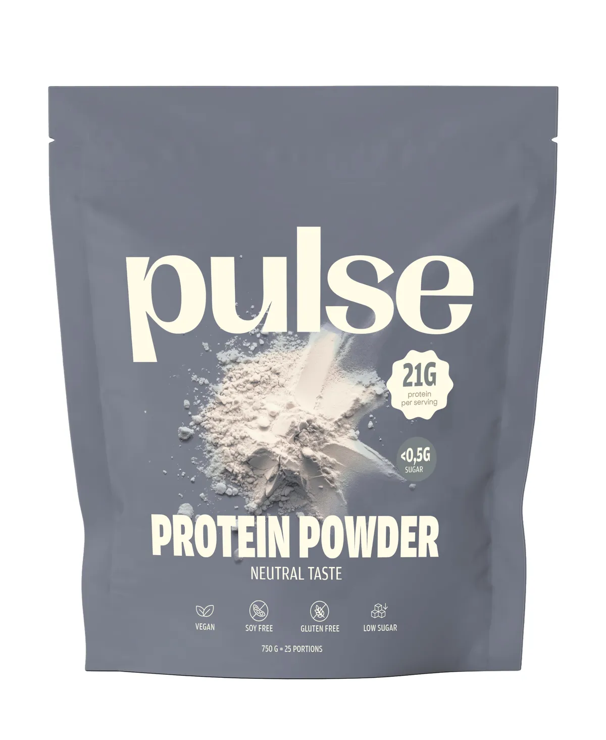 PULSE PROTEIN EIWITPOEDER NEUTRAAL (71% EIWIT) 750 G