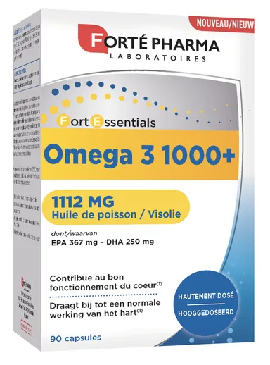 Forté Pharma Fortessentials Oméga 3 1000+ 90 Capsules