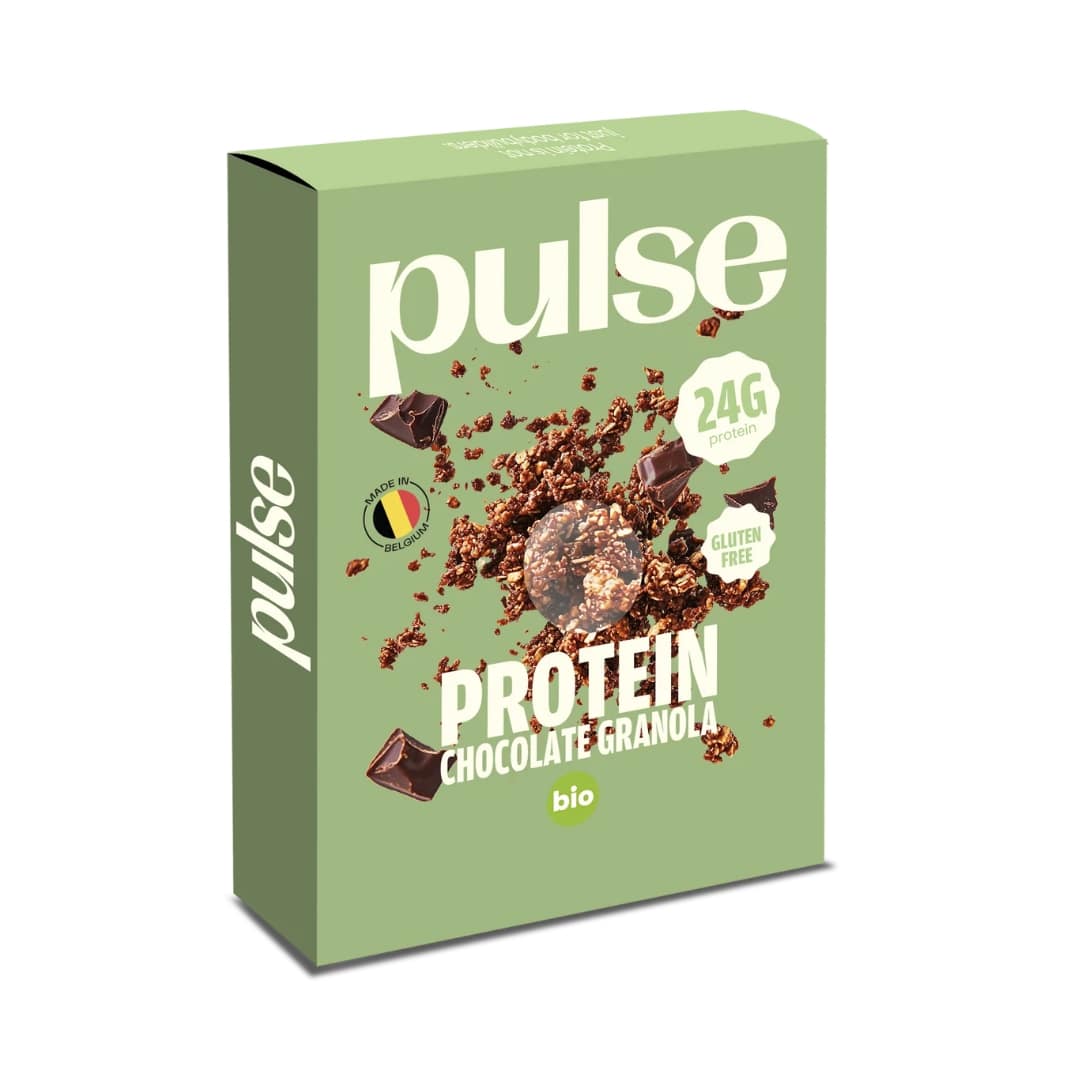 Pulse Protein Granola met Proteïne (24%) Chocolade Bio 350 g - PULSE PROTEIN