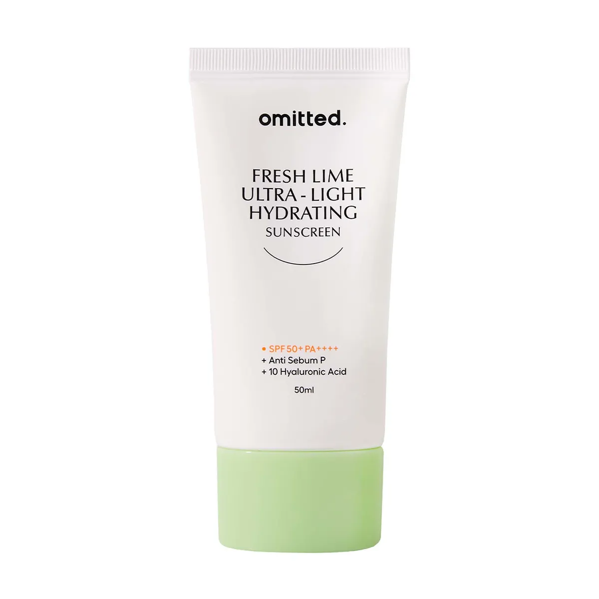 Omitted Fresh Lime Ultra Light & Hydrating Sunscreen SPF50+  50ml