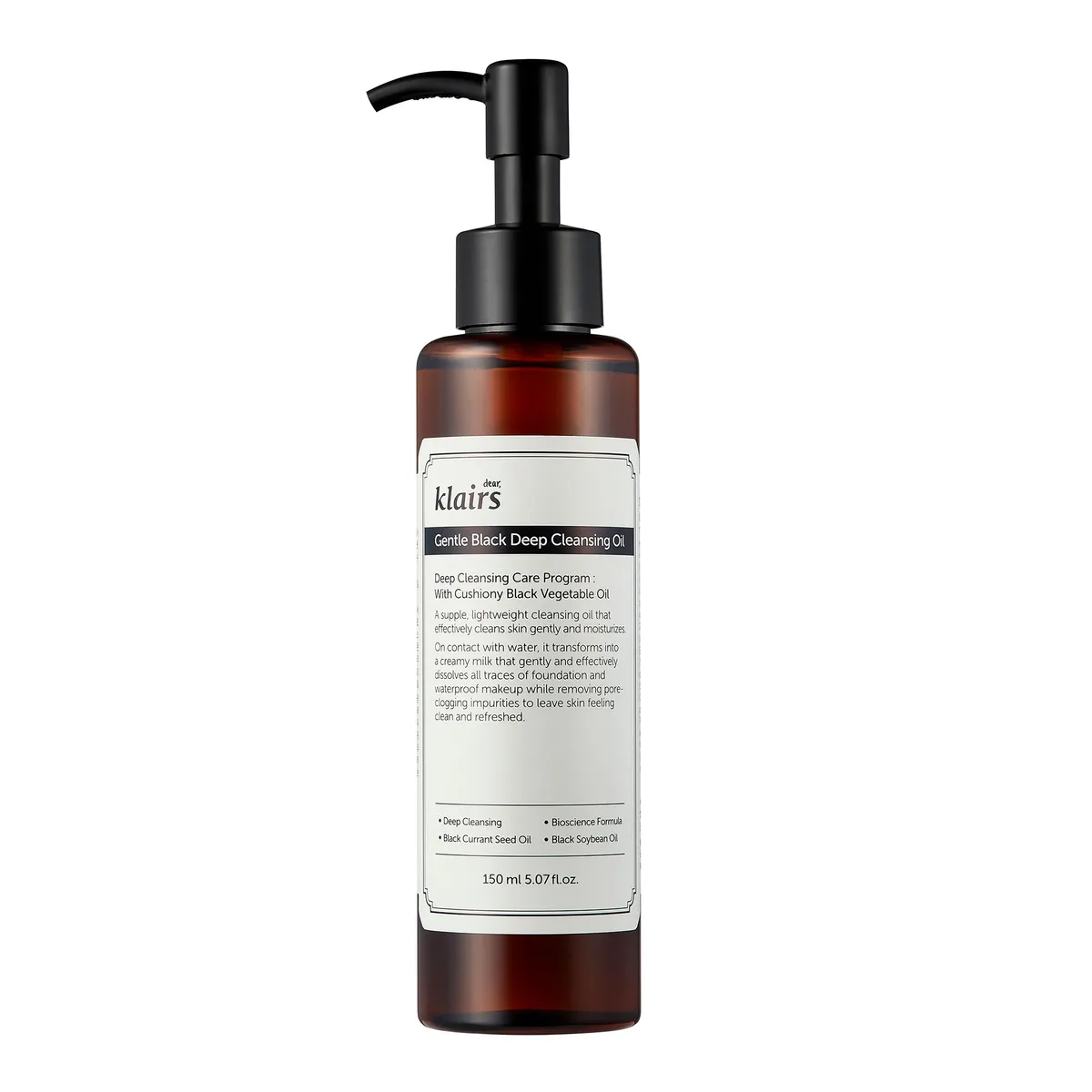 Klairs Gentle Black Deep Cleansing Oil 150ml