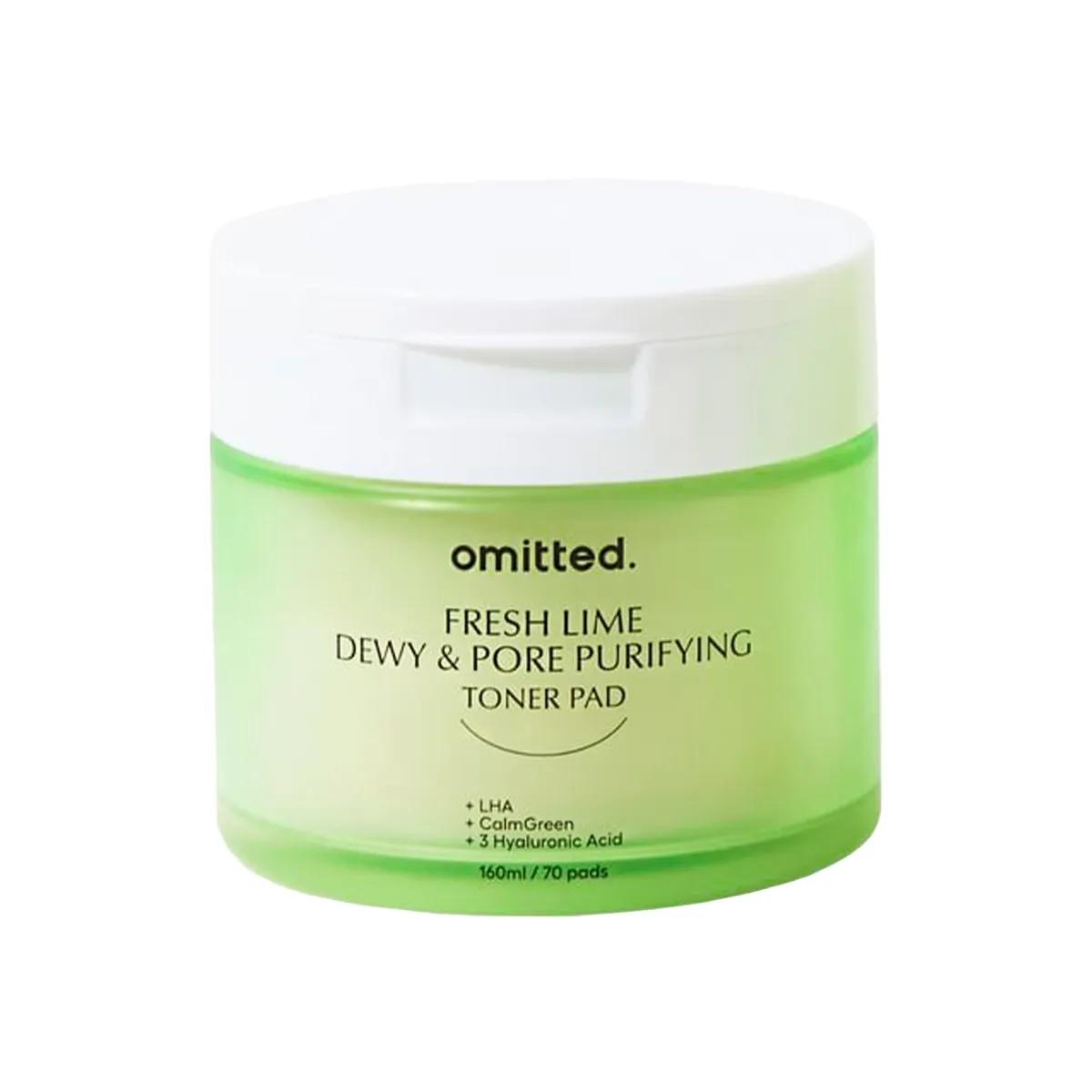 Omitted Fresh Lime Dewy & Pore Toner Pad Purifiants 70 Pièces