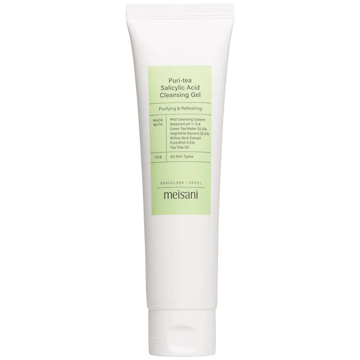 Meisani Puri-Tea Reinigingsgel met salicylzuur 150 ml