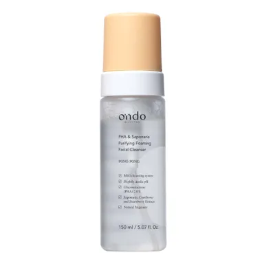 Ondo Beauty 36.5 Zuiverende reinigingsmousse met PHA & Saponaria 150 ml