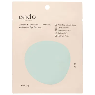 Ondo Beauty 36.5 Patches Yeux Antioxidant Cafféine Thé Vert 2 Pièces