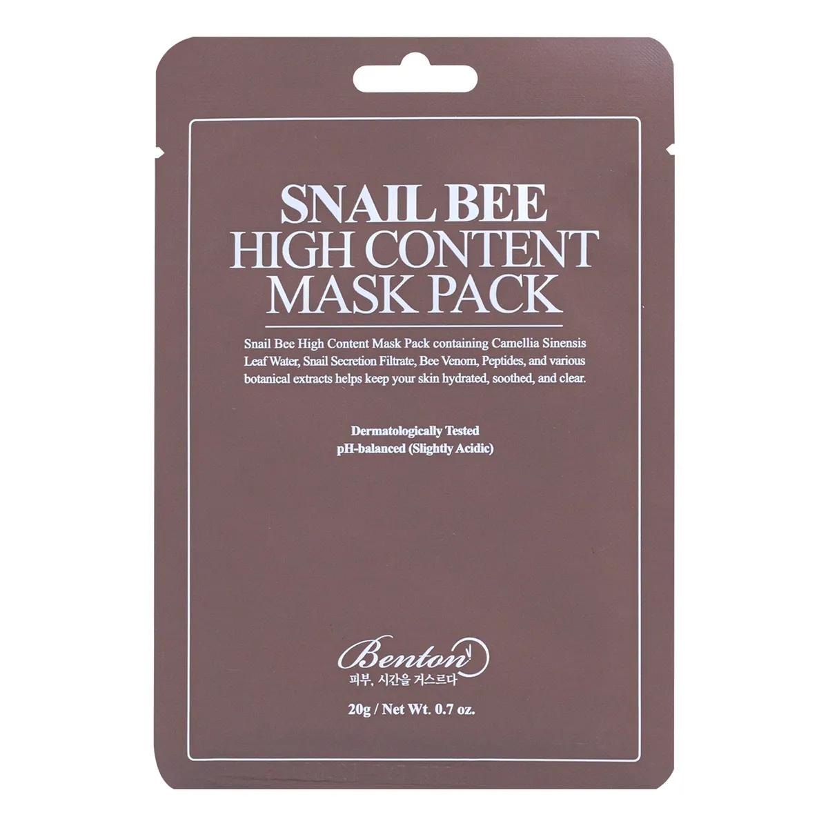 Benton Snail Bee High Content Masque Tissu 20g