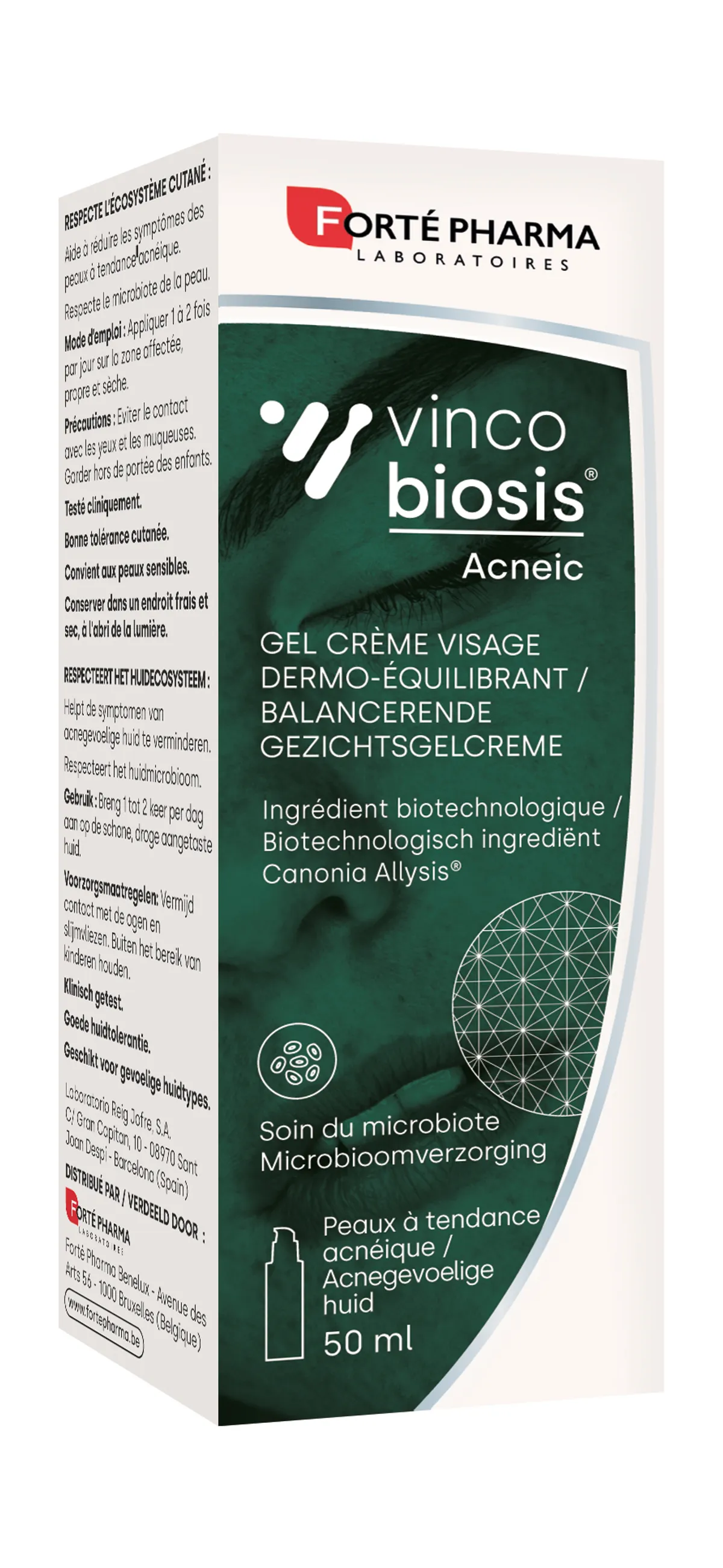 Vincobiosis Gel Crème Visage Dermo-équilibrant 50ml