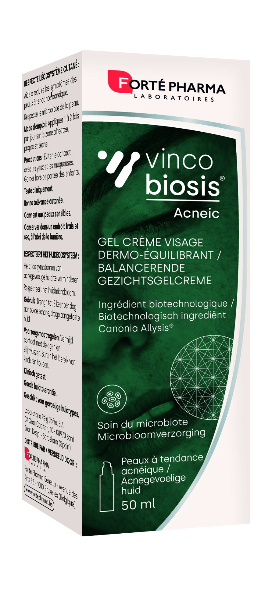 Vincobiosis Huidbalansherstellende Gel-Crème voor het Gezicht 50ml