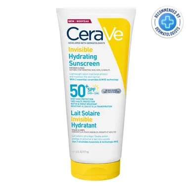 CeraVe Sun Crème Solaire Hydratante Invisible SPF50 177ml