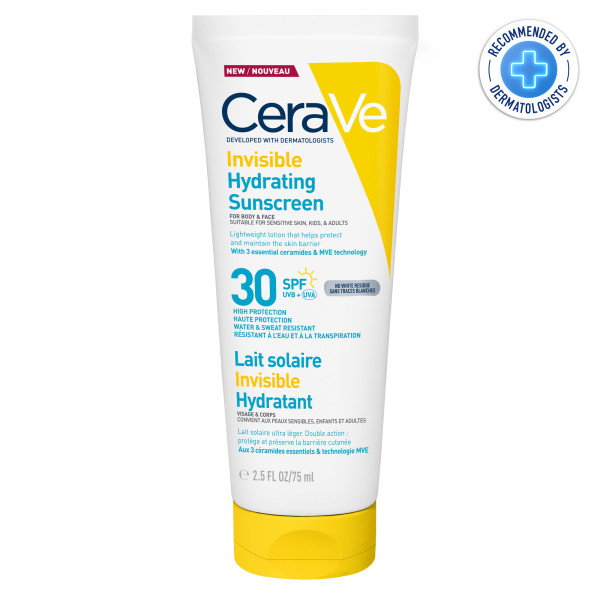 CeraVe Onzichtbare Hydraterende Zonnebrand SPF30 75 ml - CeraVe