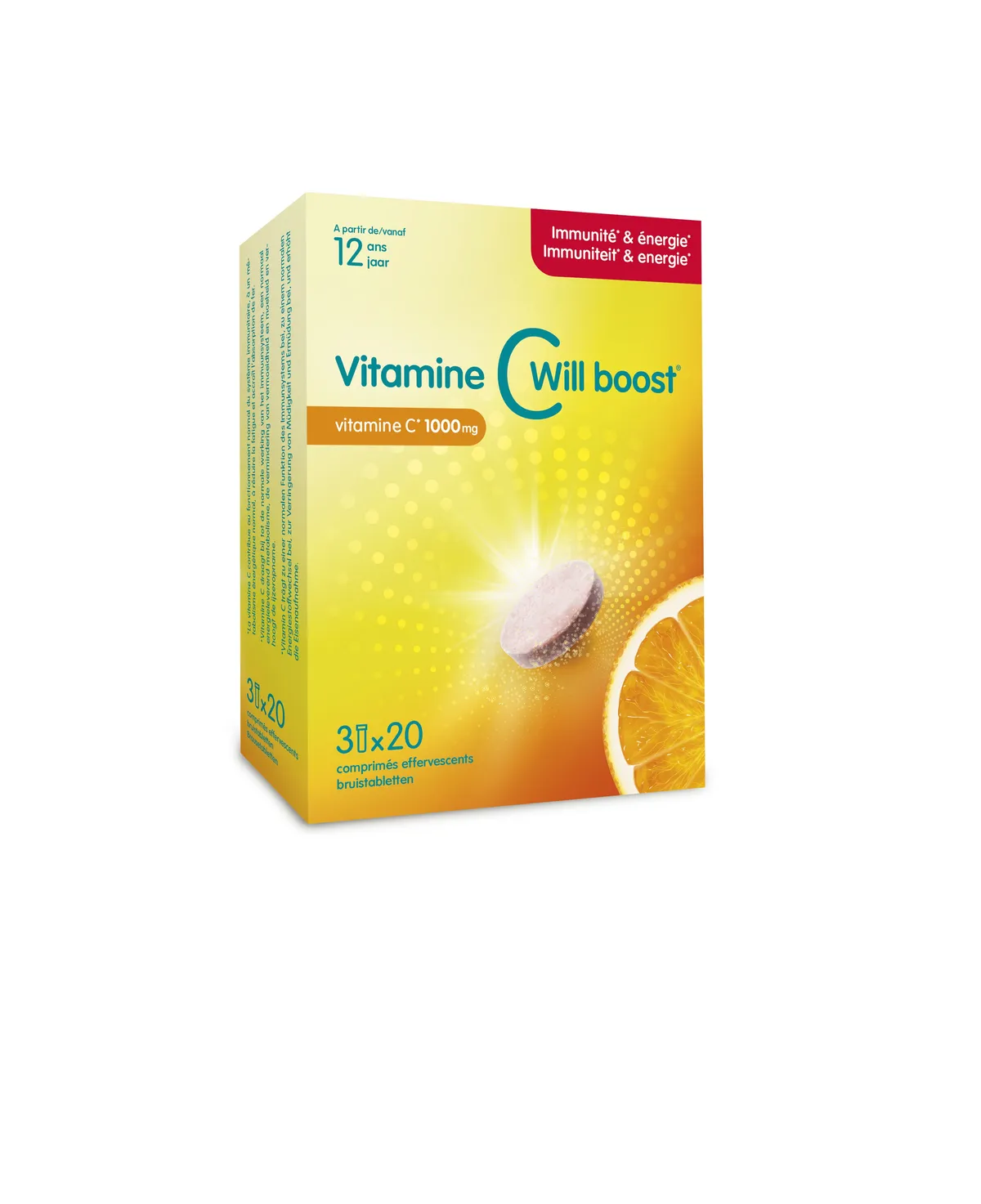 C-WILL Boost Vitamine C 3x20 Comprimés Effervescents