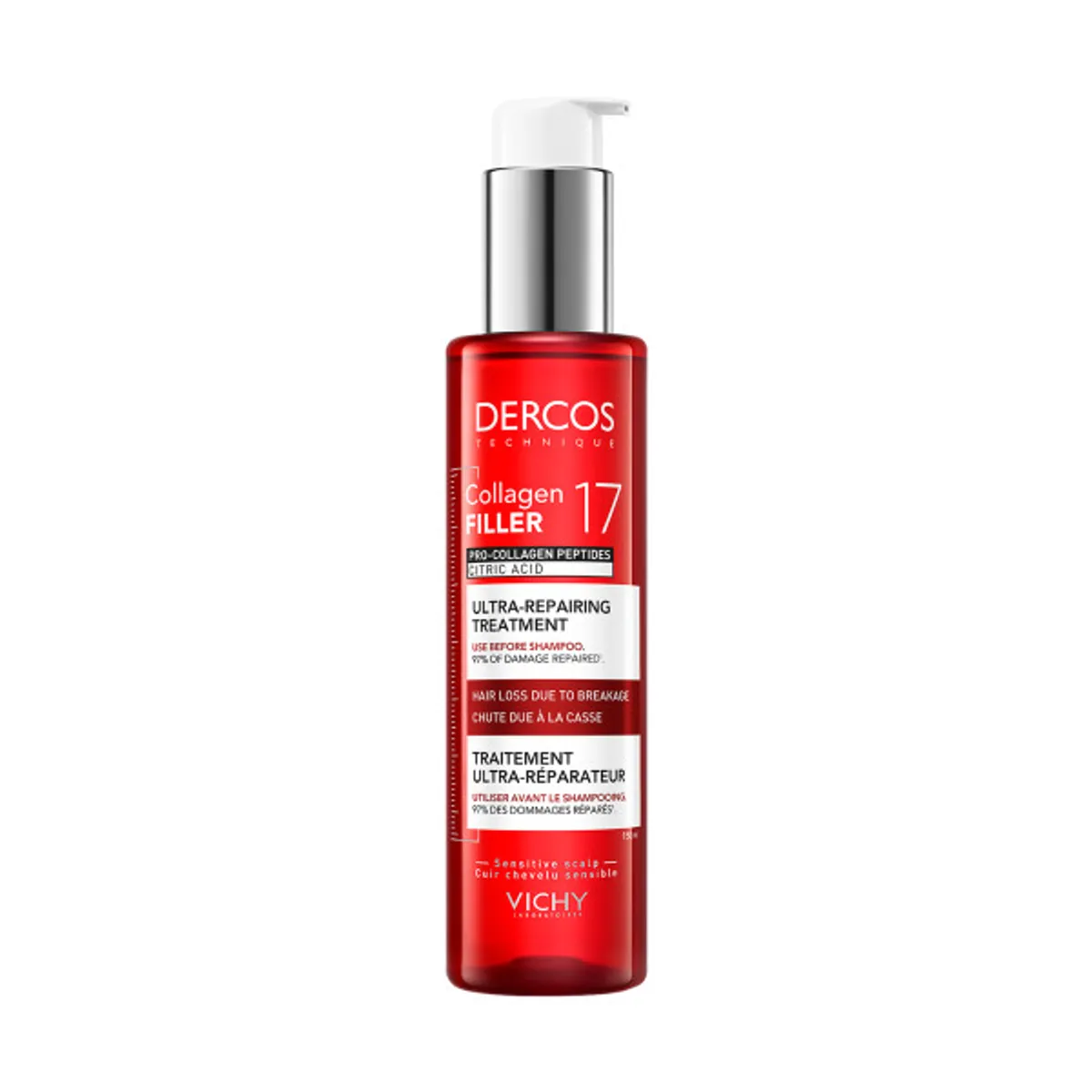 Vichy Dercos Pré-Shampooing Ultra-Réparateur Collagen 17 Filler 150ml